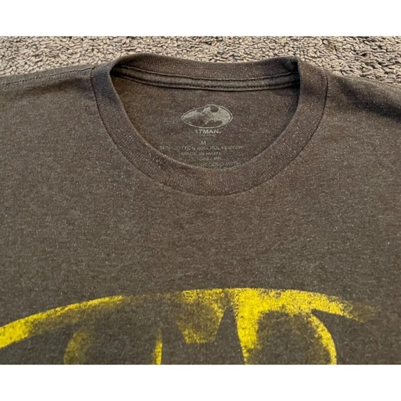 Men's DC Batman Gray Retro Style Logo T-Shirt Size Medium - Picture 3 of 6